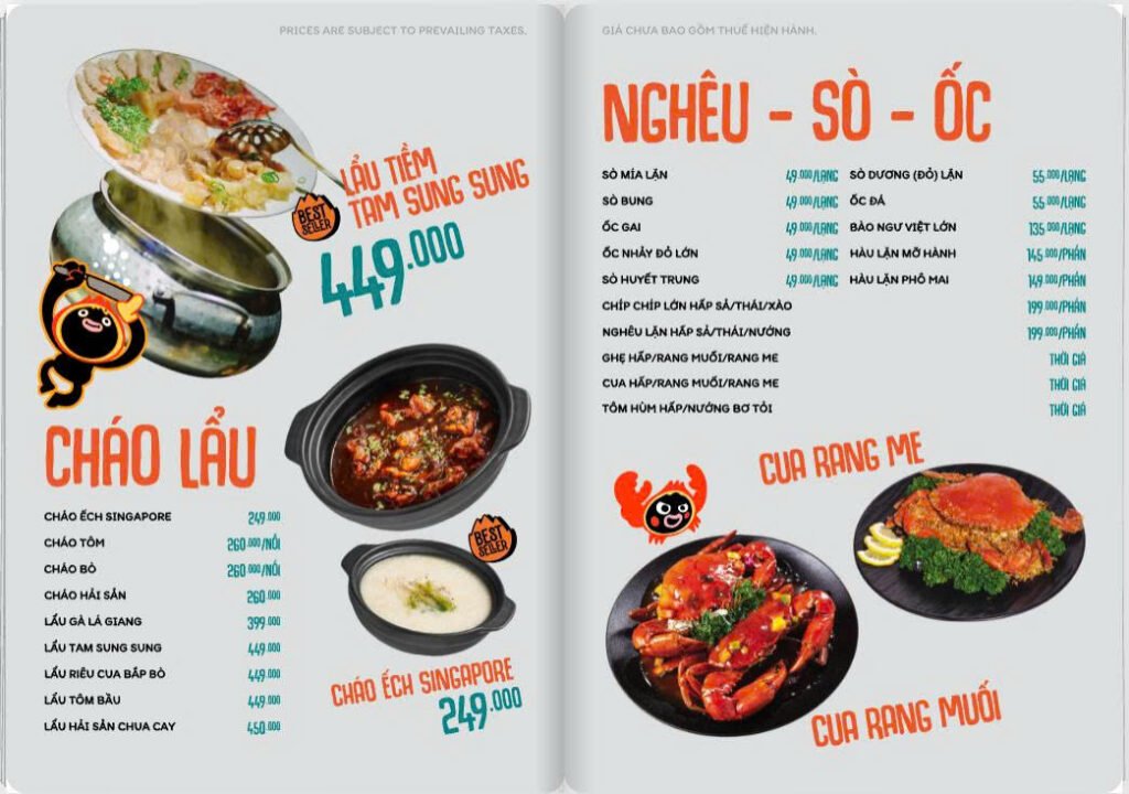 Menu Quán B40 Đà Nẵng (7)