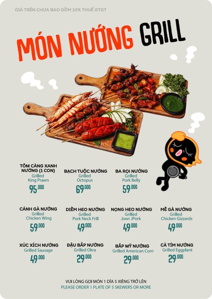 Menu Thực Đơn Quán Nhậu B40 Saigon (18)