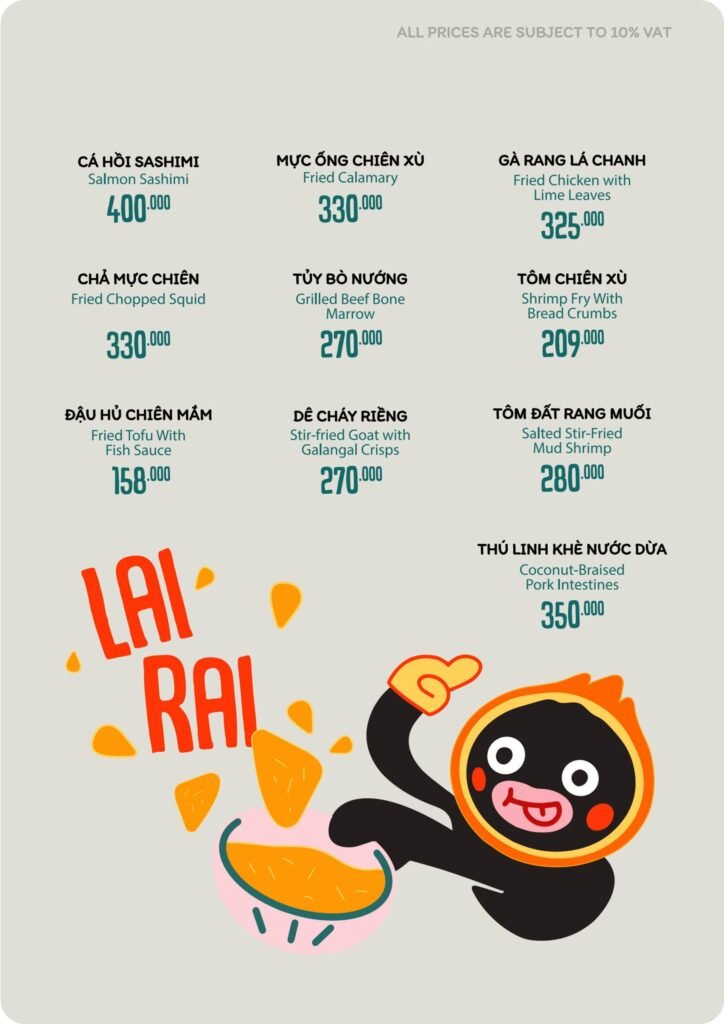 Menu Thực Đơn Quán Nhậu B40 Saigon (18)