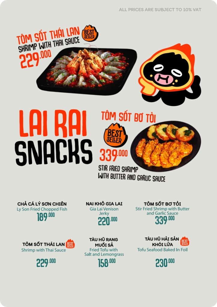 Menu Thực Đơn Quán Nhậu B40 Saigon (7)