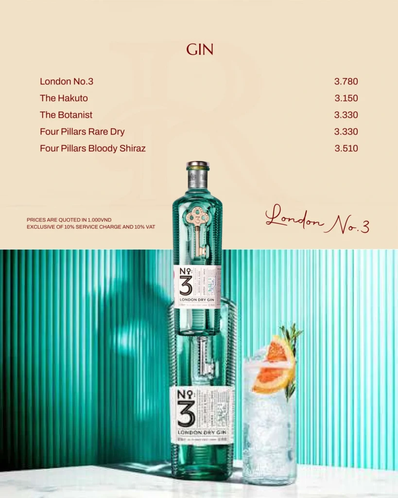 Menu Rever Lounge Cruise Thực Đơn (16)